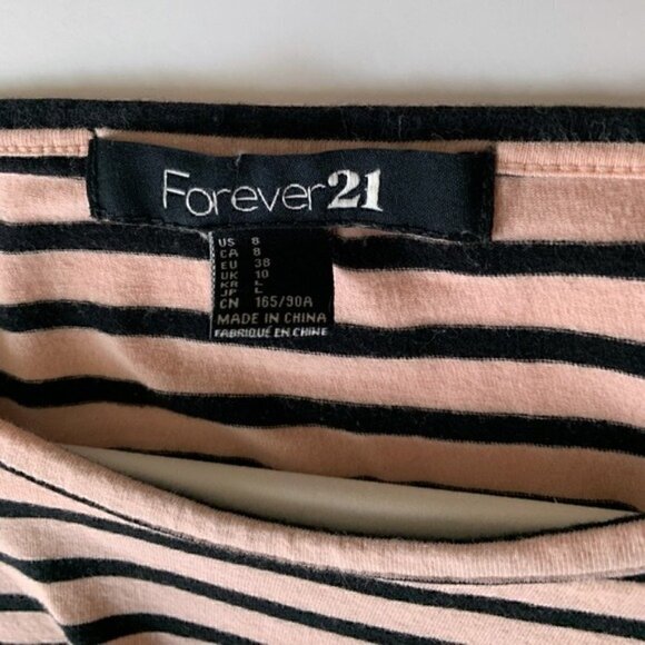 Forever 21 striped long sleeve top, Junior Large - Picture 8 of 9